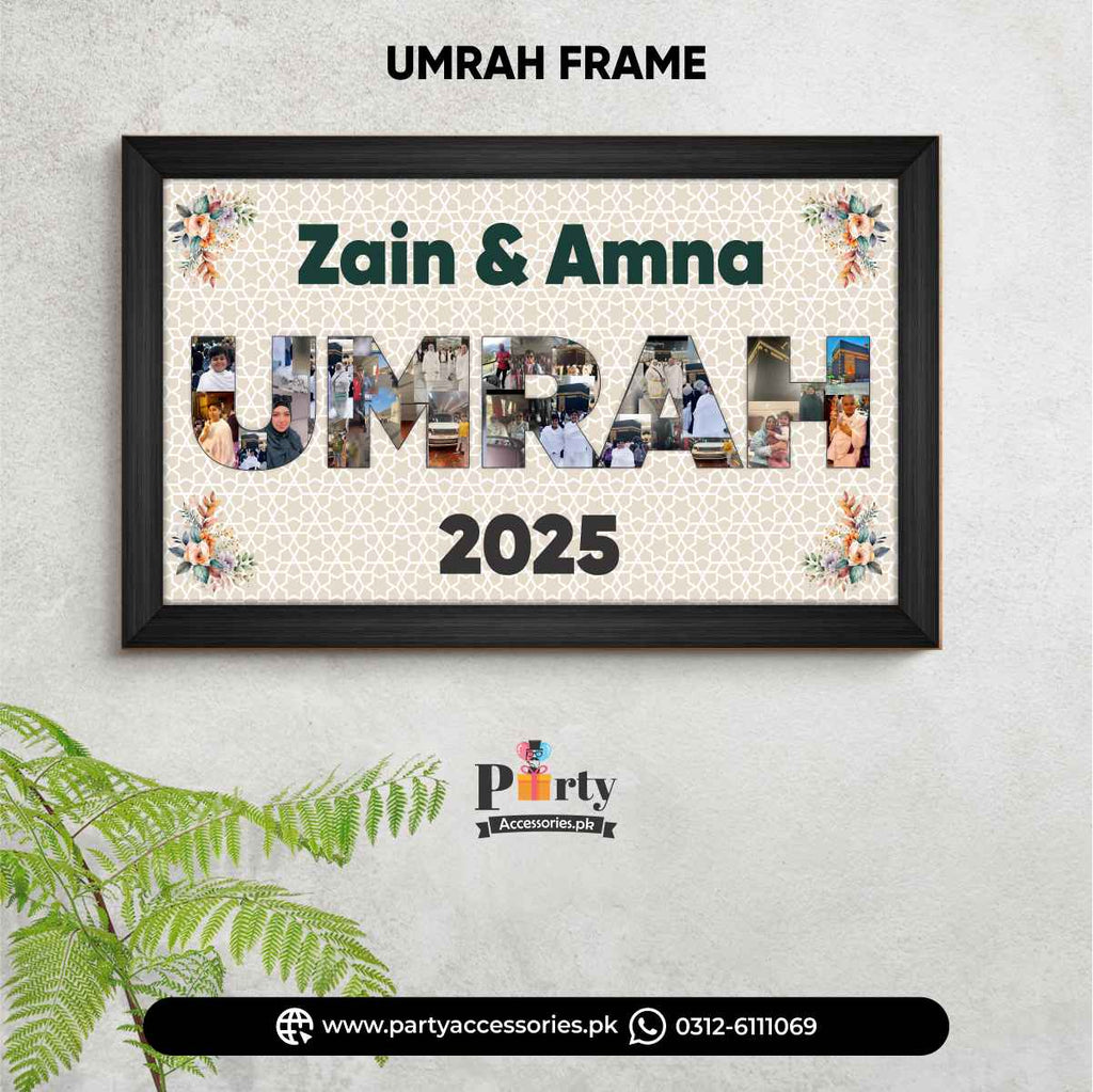 customized umrah wall frame gift souvenir