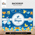Welcome baby decoration ideas | Customized wall Backdrop for baby boy