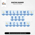 Welcome baby decoration ideas Wall Bunting Banner for baby boy