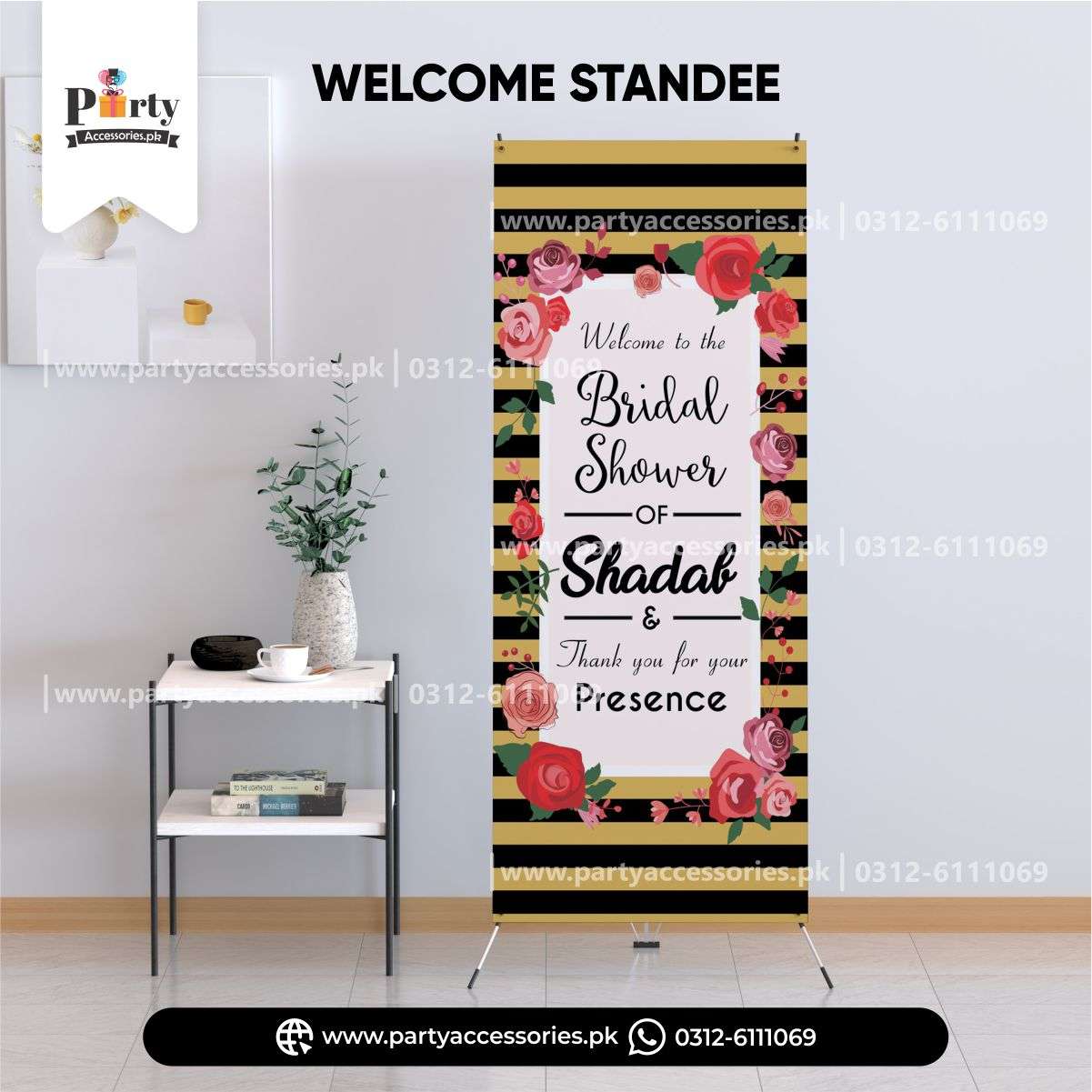 Customized Welcome Standee for bridal shower amazon ideas