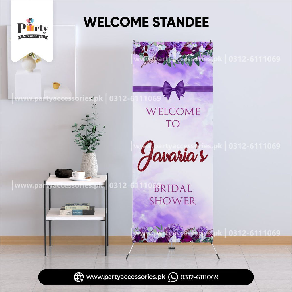 Customized Welcome Standee for bridal shower etsy decoration