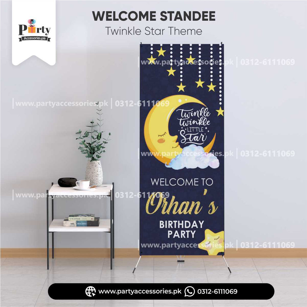 Twinkle Twinkle for Boys theme | Customized Welcome Standee for birthday