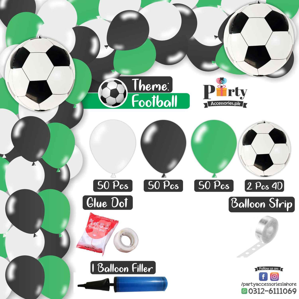 Football theme Birthday Party Balloon Arch Set Garland kit 150 balloons