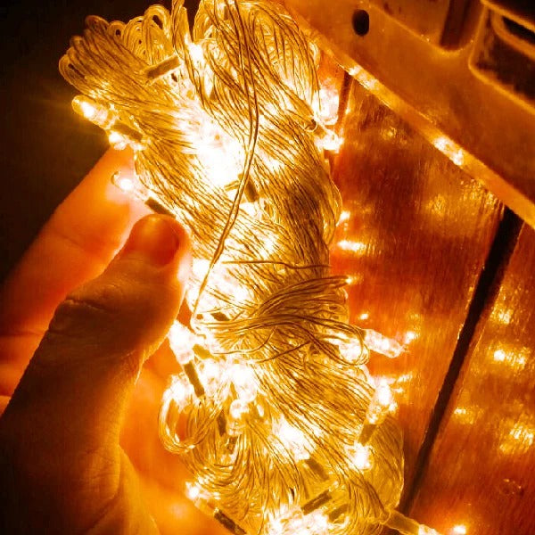 golden fairy lights in half birthday boy theme celebration 