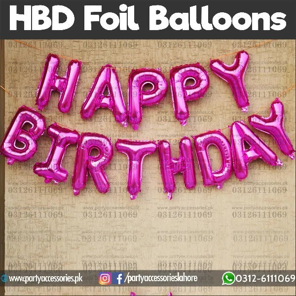 pink foil balloons in half birthday girl party theme