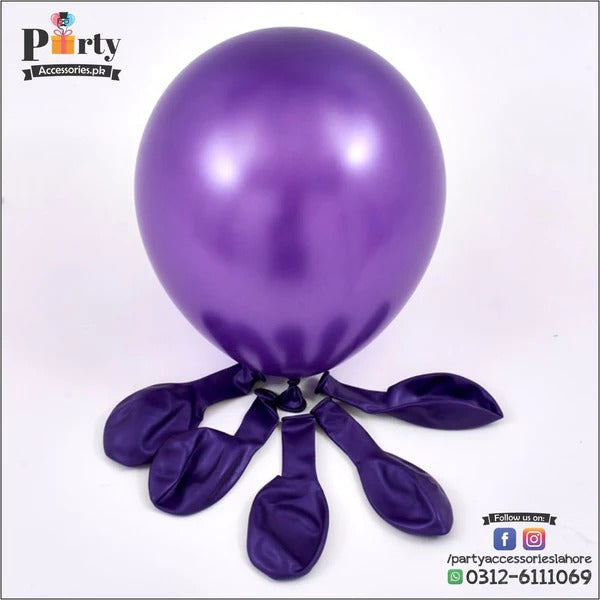 purple balloons for dino birthday 