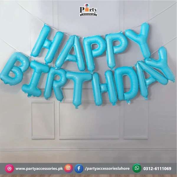 SKY BLUE FOIL BALLOONS IN DINO THEME PARTY 