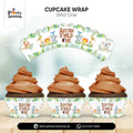 Wild One Theme Customized Cupcake Wraps for Birthday Party Decoration