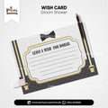 Groom Shower Wish Cards: Personalized Keepsakes for Celebrating the Groom-to-Be | pack of 6