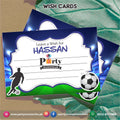 Wish cards in Football theme Birthday Party