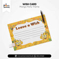 mango theme party wish cards