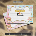 gender reveal party wish cards