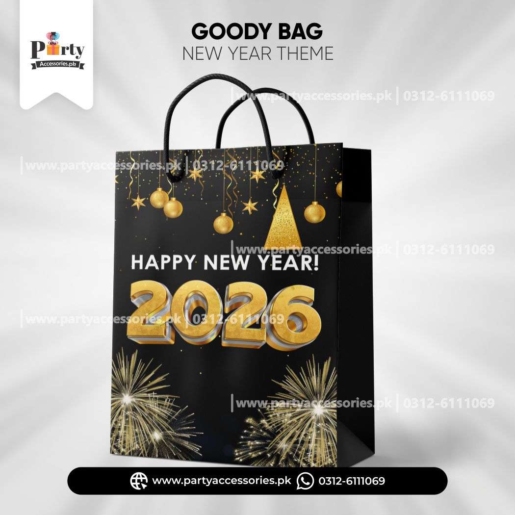 new year customized favor bags 