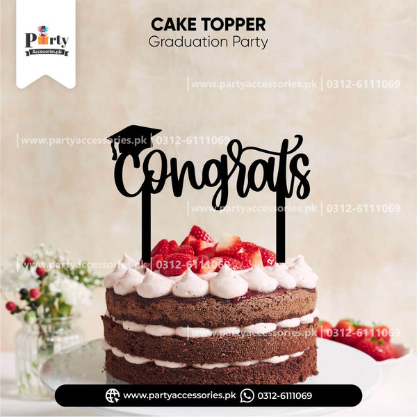 congrats cake topper