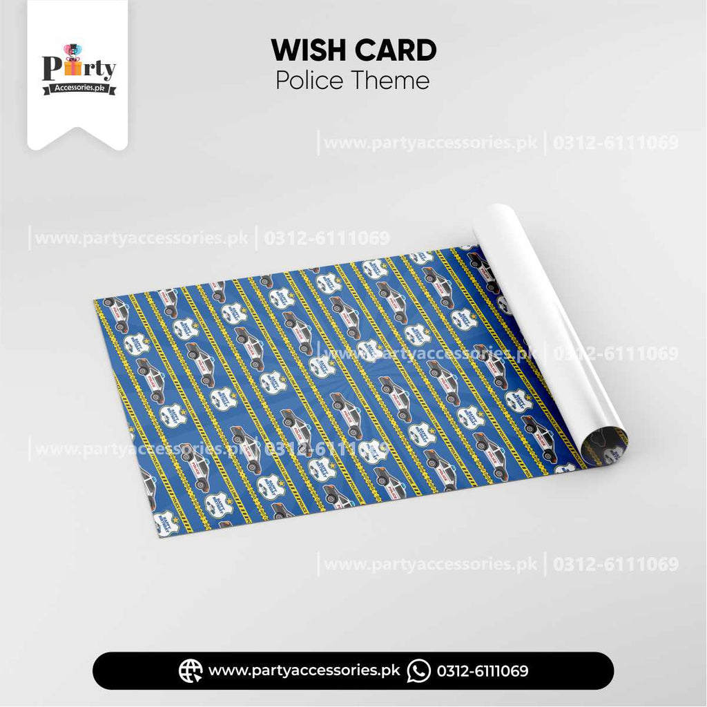 POLICEMAN THEME CUSTOMIZED WRAPPING SHEETS 