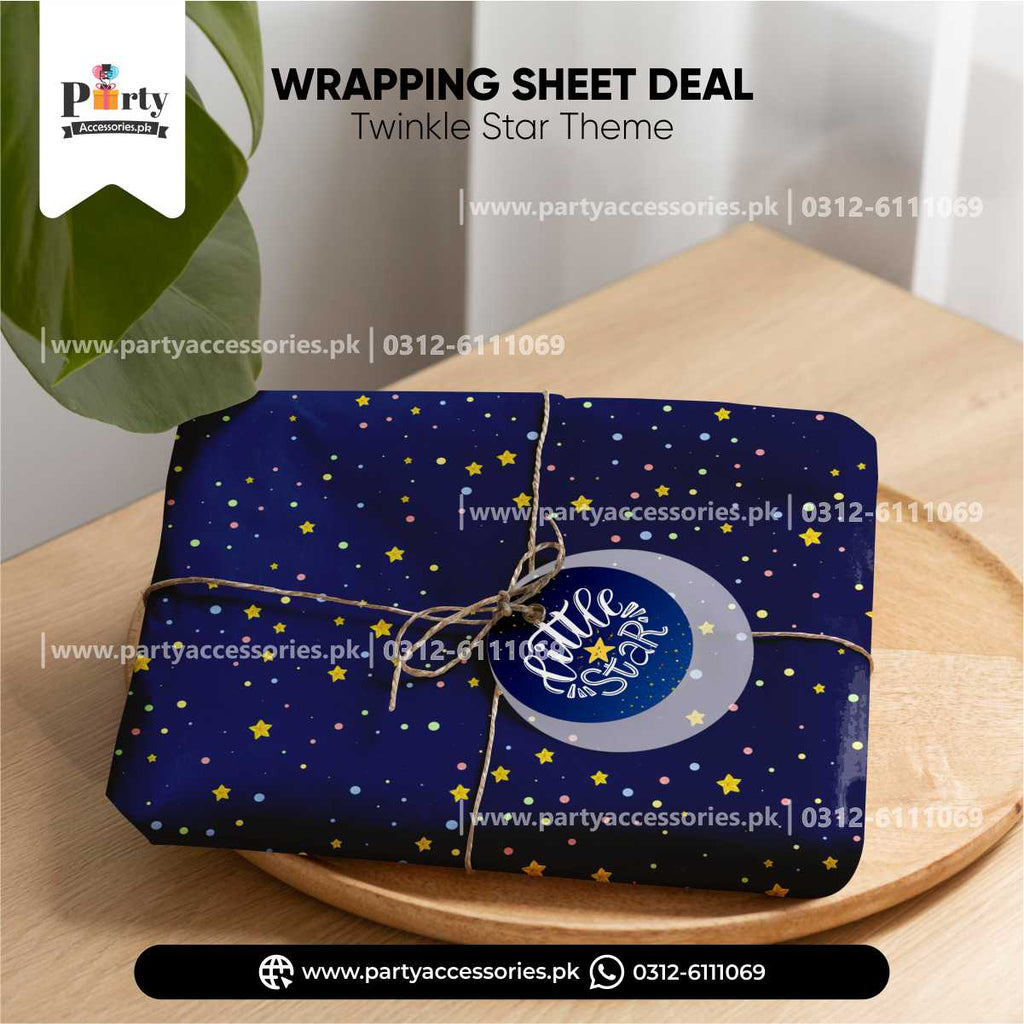 CUSTOMIZED GIFT WRAPPING SHEET DEAL IN TWINKLE STAR 