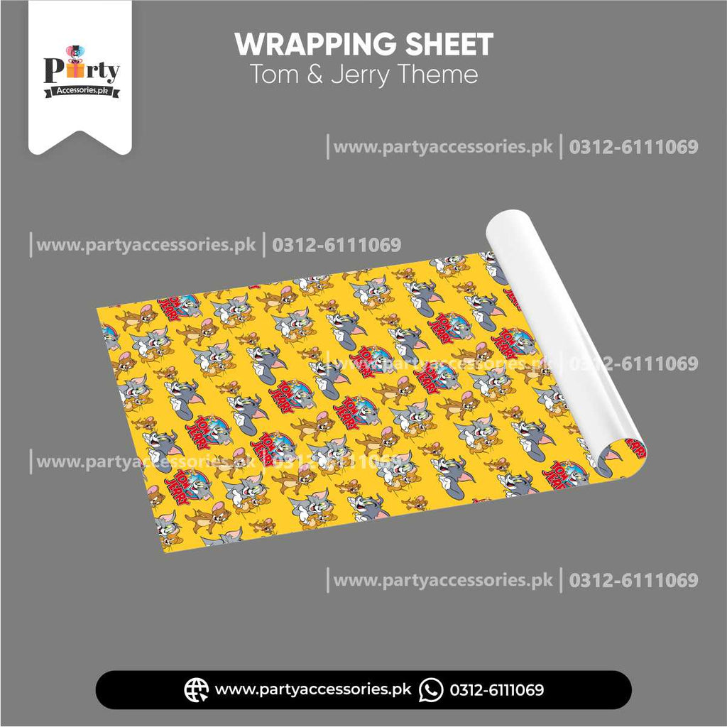 tom and jerry theme customized wrapping sheets 