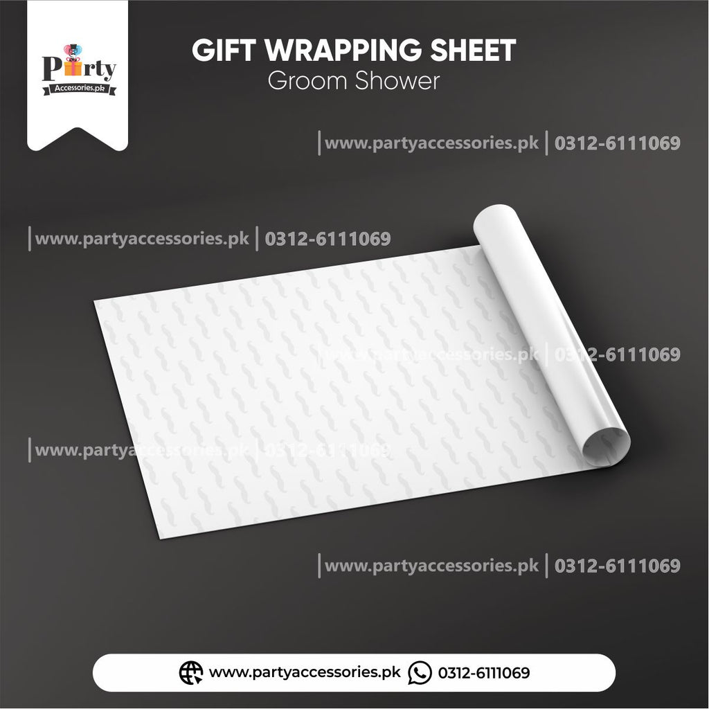 Elegant Groom Shower Gift Wrapping Sheets: Perfect for Celebratory Gifts