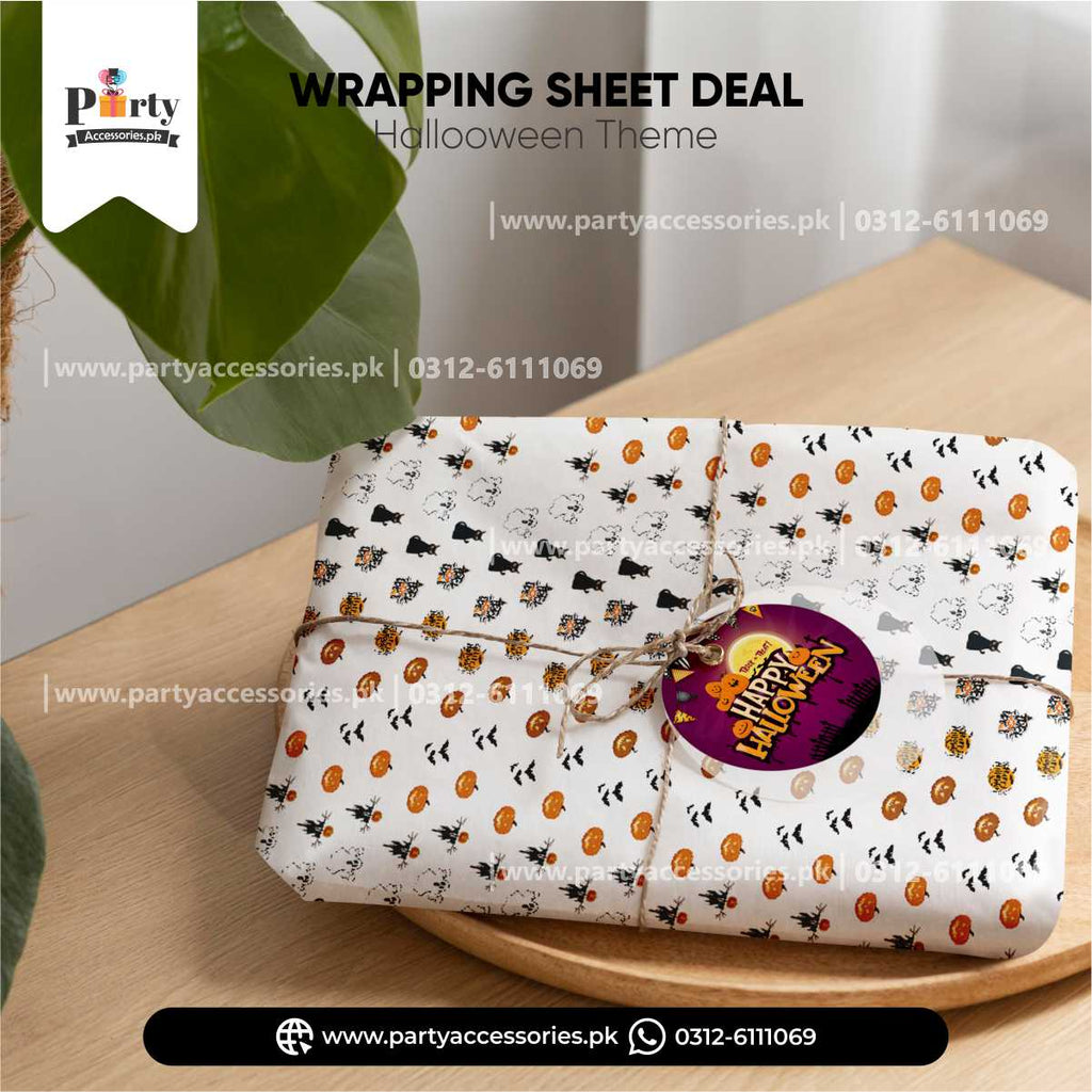 halloween theme party decoration gift wrapping sheet