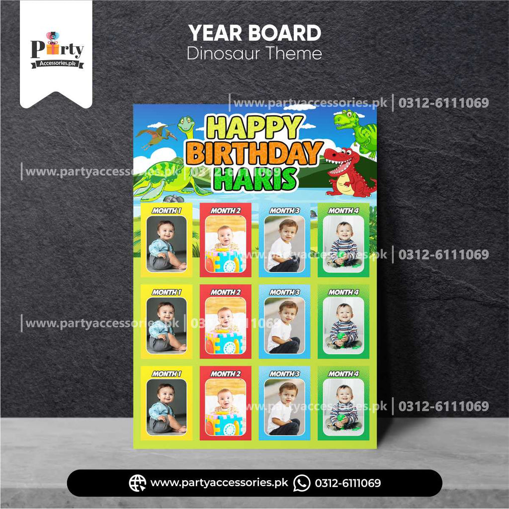 dinosaur theme customized year board 