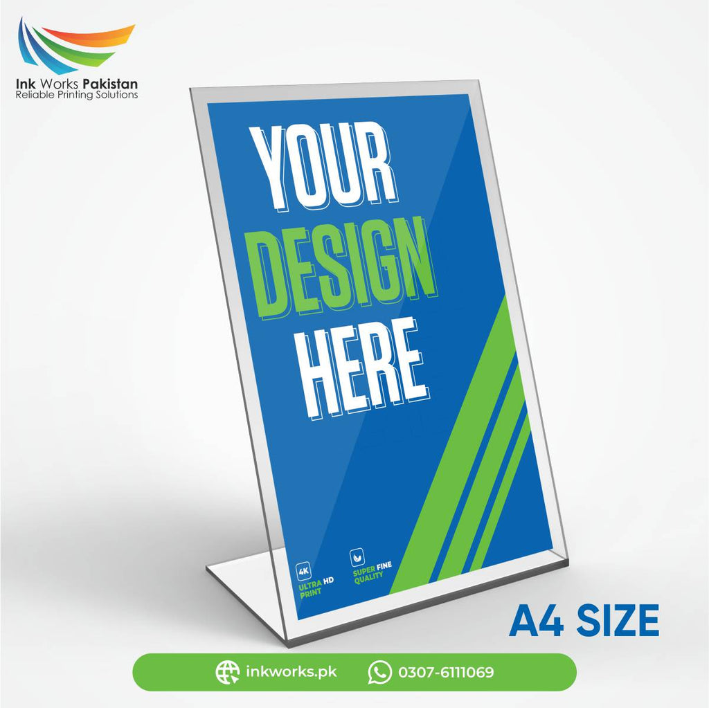 Custom Display Stand Flyer Holder A4 size