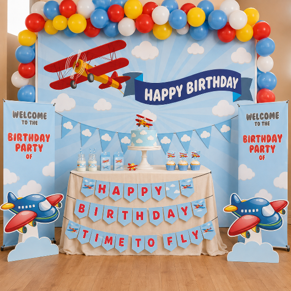 air plane theme birthday party decorations 