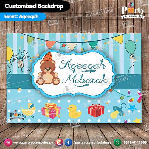 Customize Backdrop for AQEEQA ceremony