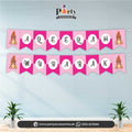 AQEEQAH MUBARAK Bunting banner | Aqiqah decoration for girl pink