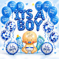 Baby Boy Balloon Decoration Set – It’s a Boy Welcome Party Décor Kit