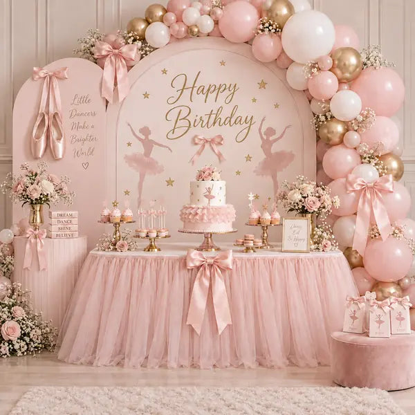 Ballerina theme birthday party decorations 