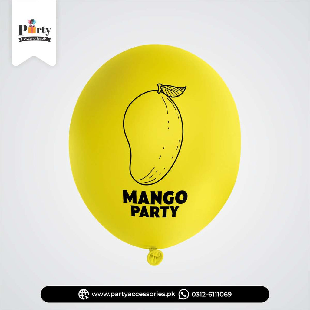 Mango Party Printed Balloons for decoration