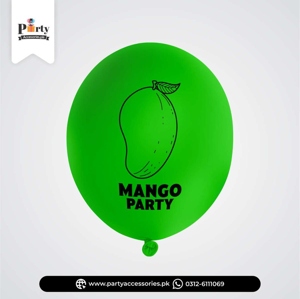 Printed latex balloons for Mango Party 