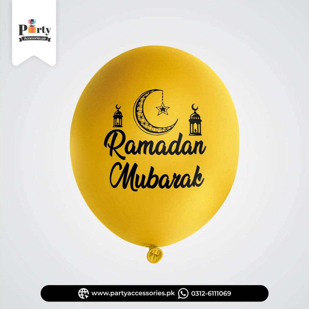 Ramadan Mubarak Design Printed Balloons