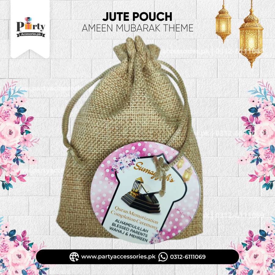 Ameen Mubarak Jute Pouches