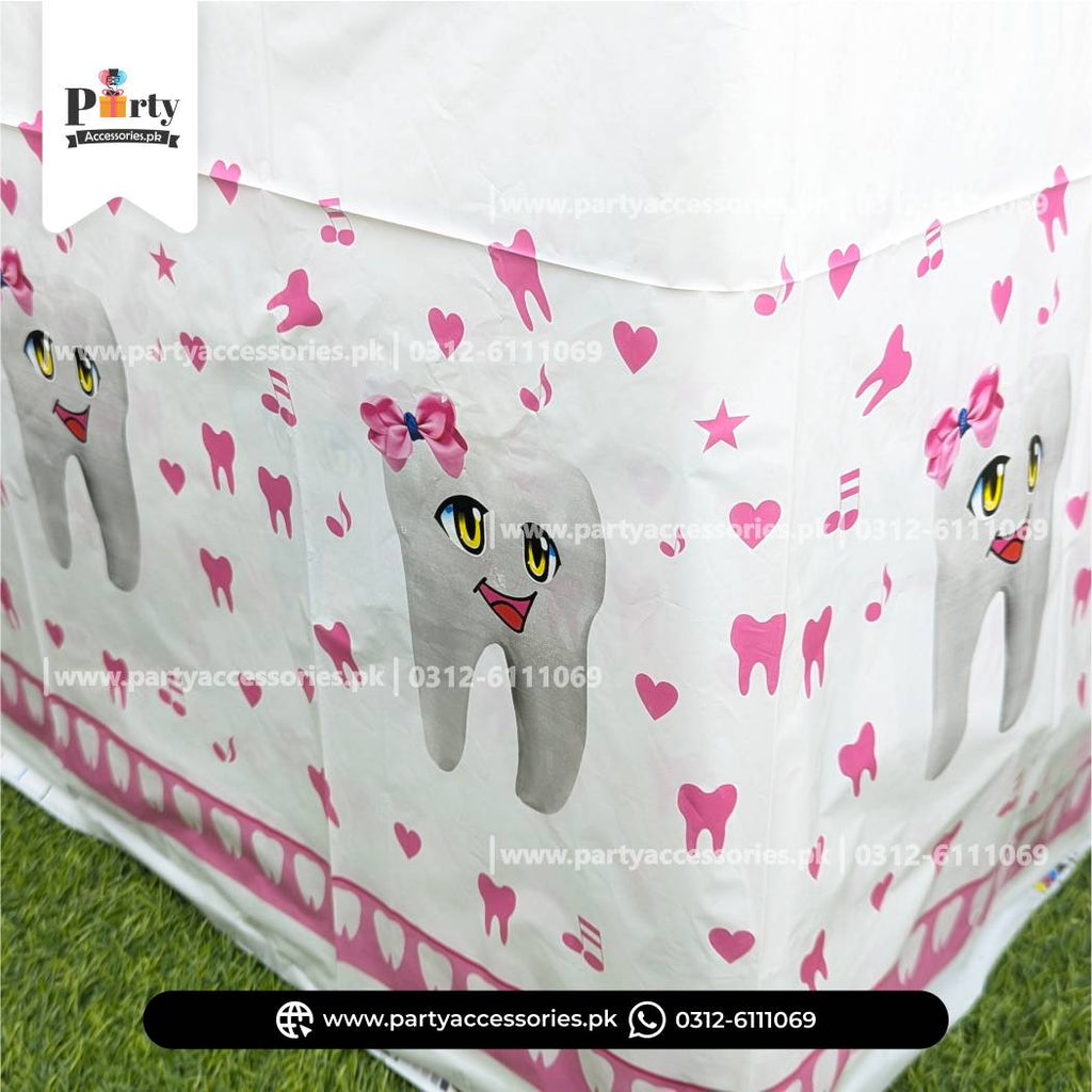 First Tooth Table Top Sheet – Adorable Party Table Decoration