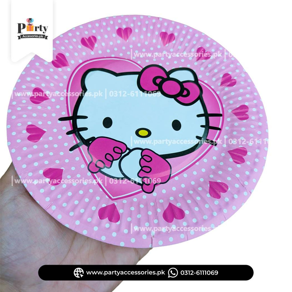 Hello Kitty theme disposable paper plate