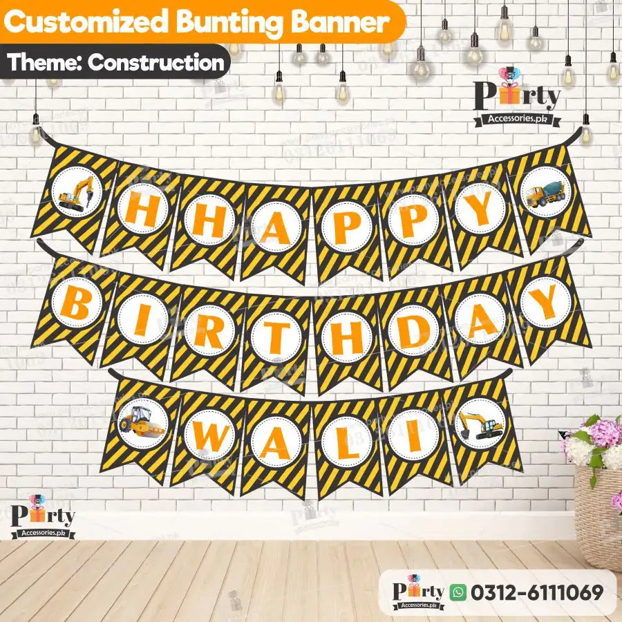 construction bunting banner 