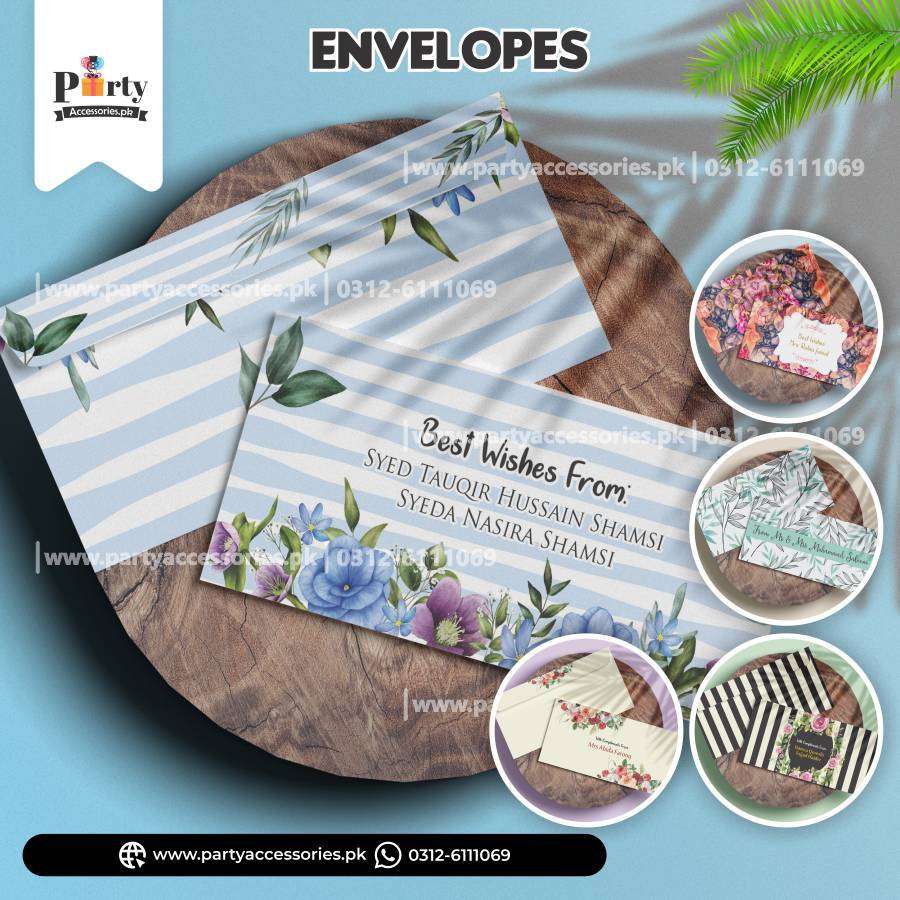 Money Envelopes Customized with Name (Pack of 12)
