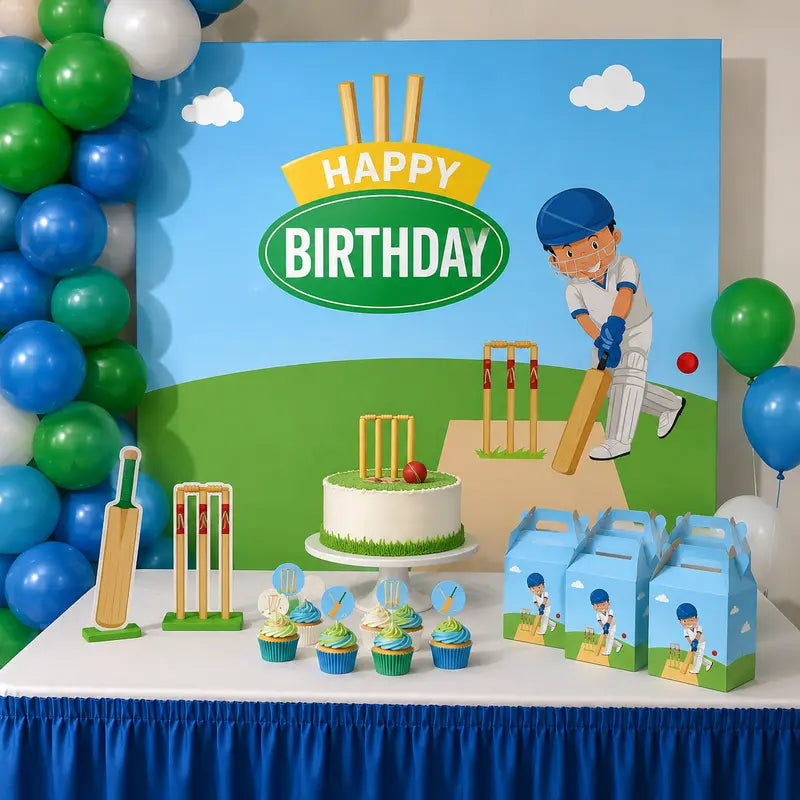 cricket theme birthday party decorations 