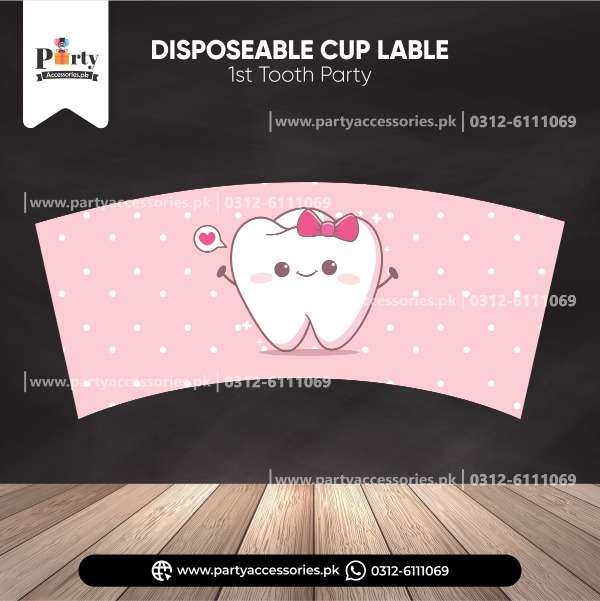 first tooth cup labels