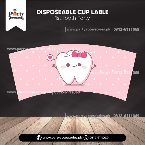 first tooth cup labels
