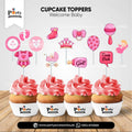 Welcome baby decoration ideas | cupcake toppers set in pink amazon ideas