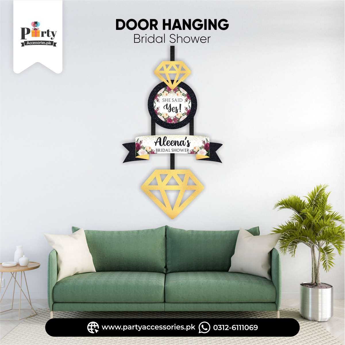 BRIDAL SHOWER DOOR / WALL HANGING DECORATIONS 