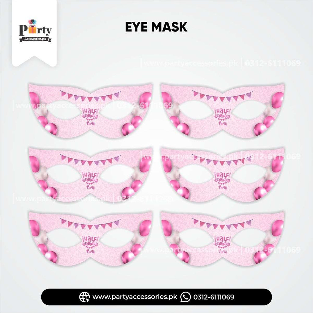 HALF BIRTHDAY THEME CUSTOMIZED FACE MASKS