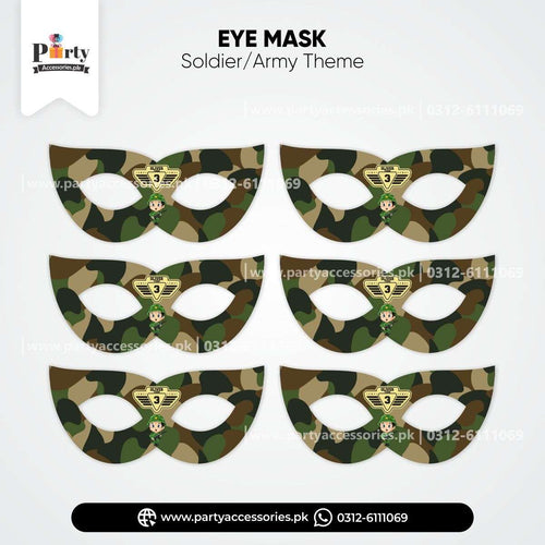 SOLDIER ARMY THEME CUSTOMIZED EYE MASK