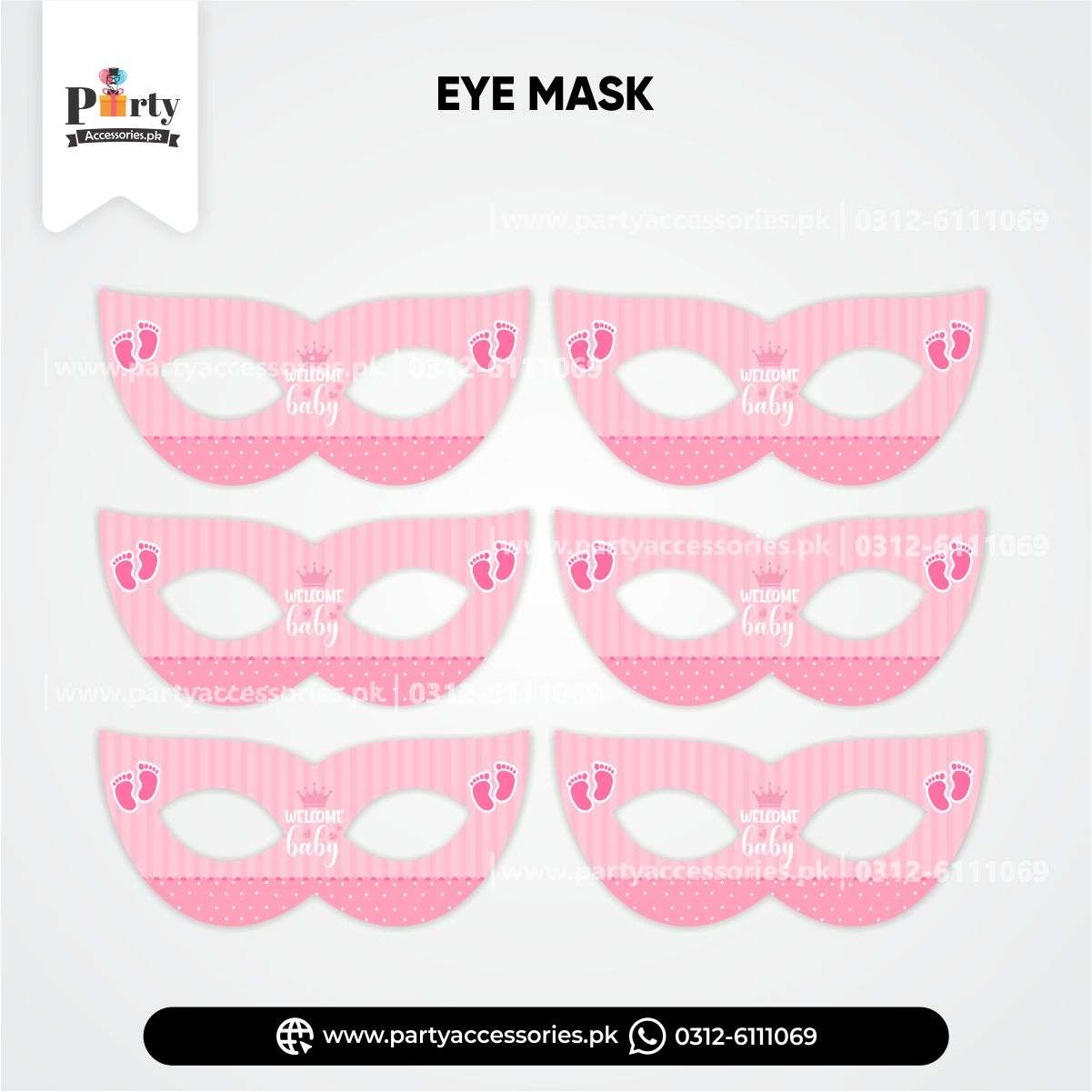 Welcome baby decoration ideas eye / face masks | in pink amazon ideas 