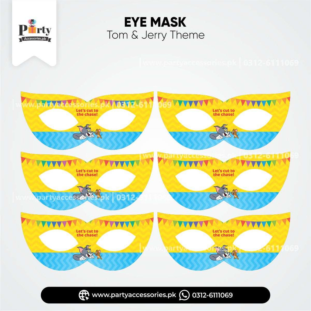 tom and jerry theme customized eye mask 