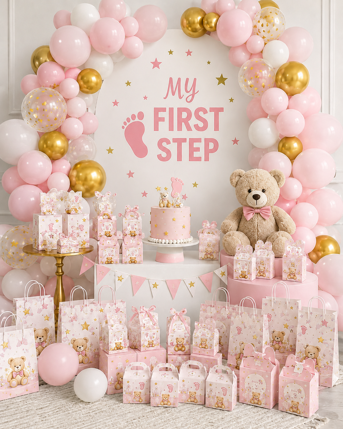first step party decorations for girl