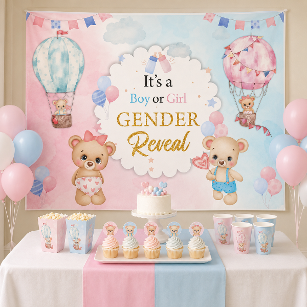 Gender reveal party decorations in Pakistan