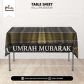 Umrah Mubarak Customized Table Top Sheet – Festive Table Decoration